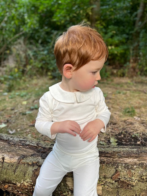 Oliver linen collar body suit